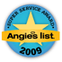 Clean As A Whistle was awared the Angie's List Super Service Award for 2009